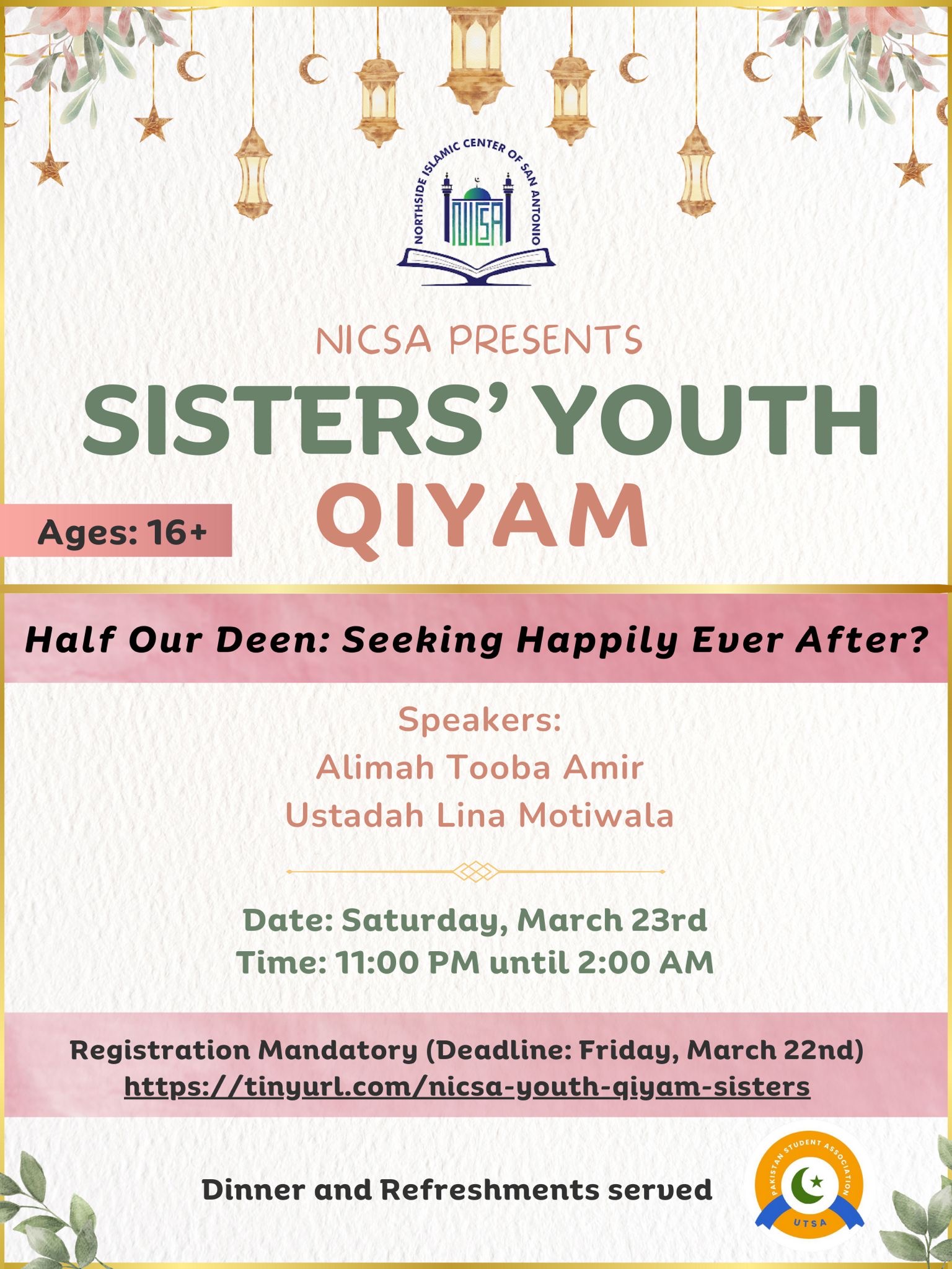 Ramadan Sisters Youth Qiyam